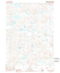 Krause Lake East 1989 topographic map thumbnail