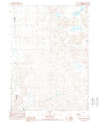 Krause Lake West 1989 topographic map thumbnail
