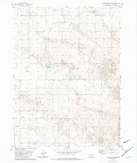Lambs Lake NE 1982 topographic map thumbnail