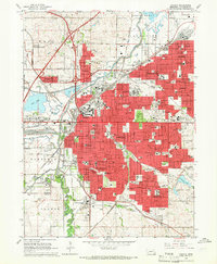 Lincoln 1964 topographic map thumbnail