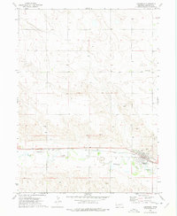 Lodgepole 1972 topographic map thumbnail