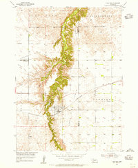 Long Pine 1954 topographic map preview