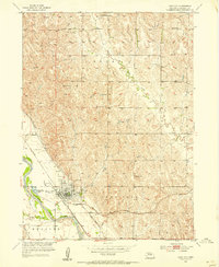 Loup City 1953 topographic map thumbnail