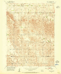 Loup City NW 1953 topographic map thumbnail