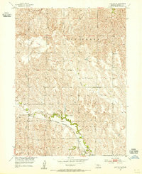 Loup City SE 1953 topographic map thumbnail