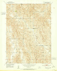 Mason City NW 1951 topographic map thumbnail