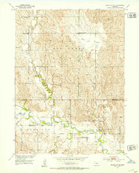 Mason City SE 1951 topographic map thumbnail