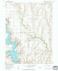 Medicine Creek Dam 1956 topographic map thumbnail