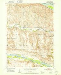 Monowi 1952 topographic map thumbnail