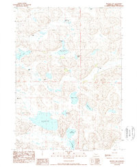 Mother Lake 1989 topographic map thumbnail