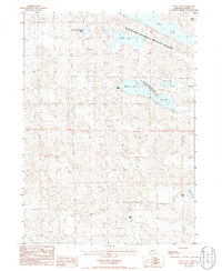 Mule Lake 1985 topographic map thumbnail