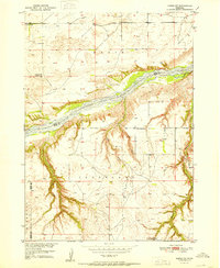 Naper SW 1951 topographic map thumbnail