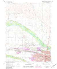 North Platte West 1970 topographic map thumbnail