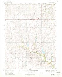 Odell NE 1970 topographic map thumbnail