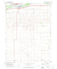 Ogallala SW 1971 topographic map thumbnail