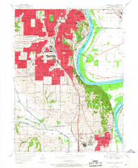 Omaha South 1956 topographic map thumbnail
