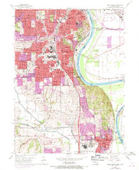 Omaha South 1956 topographic map thumbnail