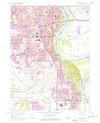 Omaha South 1956 topographic map thumbnail