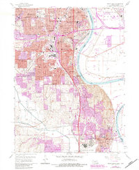 Omaha South 1956 topographic map thumbnail