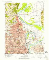 Omaha North 1956 topographic map thumbnail