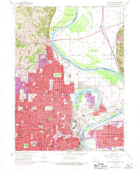 Omaha North 1956 topographic map thumbnail