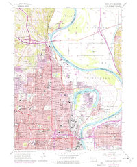 Omaha North 1956 topographic map thumbnail
