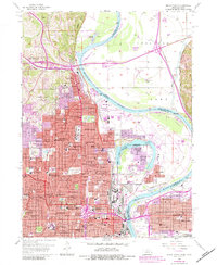 Omaha North 1956 topographic map thumbnail