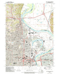 Omaha North 1994 topographic map thumbnail