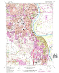 Omaha South 1956 topographic map thumbnail