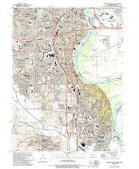 Omaha South 1994 topographic map thumbnail