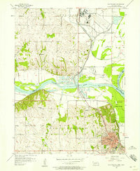 Plattsmouth 1956 topographic map thumbnail