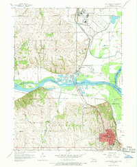 Plattsmouth 1956 topographic map thumbnail