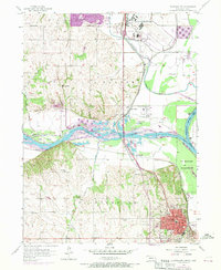 Plattsmouth 1956 topographic map thumbnail