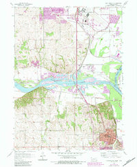 Plattsmouth 1956 topographic map thumbnail
