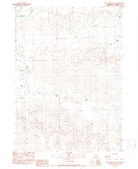 Pole Creek Valley 1990 topographic map thumbnail