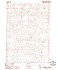 Powderhorn Valley SW 1985 topographic map thumbnail