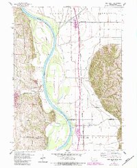 Rock Bluff 1956 topographic map thumbnail