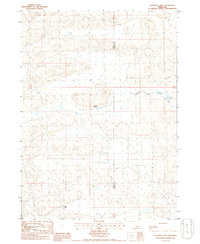 Rosebud Lake 1985 topographic map thumbnail