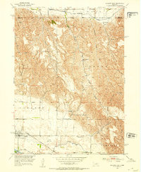 Sargent East 1952 topographic map thumbnail