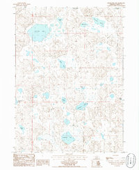 Schoonover Lake 1986 topographic map thumbnail
