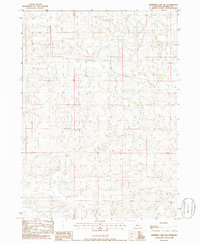 Shimmins Lake NW 1985 topographic map thumbnail