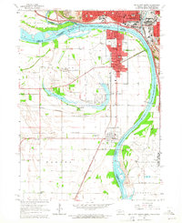 Sioux City South topographic map thumbnail