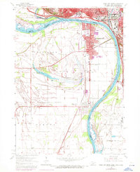 Sioux City South 1963 topographic map thumbnail