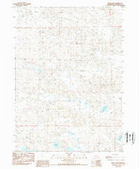 Skunk Lake 1989 topographic map thumbnail