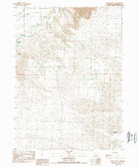 Skunk Lake NE 1989 topographic map thumbnail