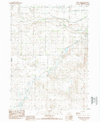 Skunk Lake NW 1989 topographic map thumbnail