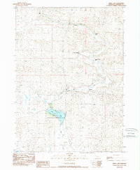 Smith Lake 1989 topographic map thumbnail