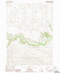 Spring Canyon 1985 topographic map preview