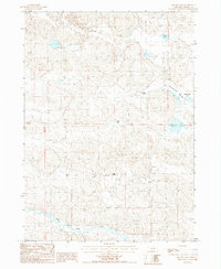 Square Lake 1987 topographic map thumbnail