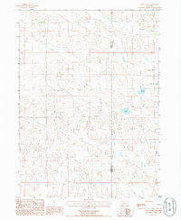 Skull Lake 1985 topographic map thumbnail